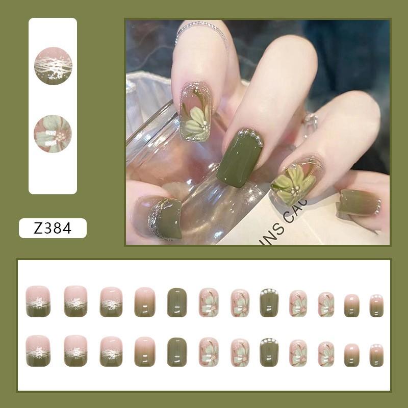 Removable Press On Nails Set Floral Design Artificial Nails with Matte and Glossy Finish Suitable for Spring Summer Wear Durable and Lightweight One Size зелений
Removable Press On Nails Set Floral Design Artificial Nails with Matte and Glossy Finish Suitable for Spring Summer Wear Durable and Lightweight One Size зелений