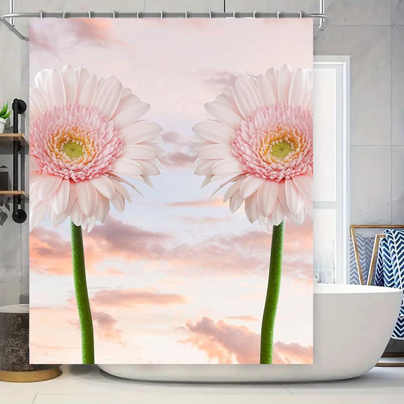 Decorative Bath Shower Curtain Pink Gerbera Daisies On Clouds Print With Hook Rings Room Decoration For Bathroom Decorations Hom W60H190(CM)-1 Pcs
Decorative Bath Shower Curtain Pink Gerbera Daisies On Clouds Print With Hook Rings Room Decoration For Bathroom Decorations Hom W60H190(CM)-1 Pcs