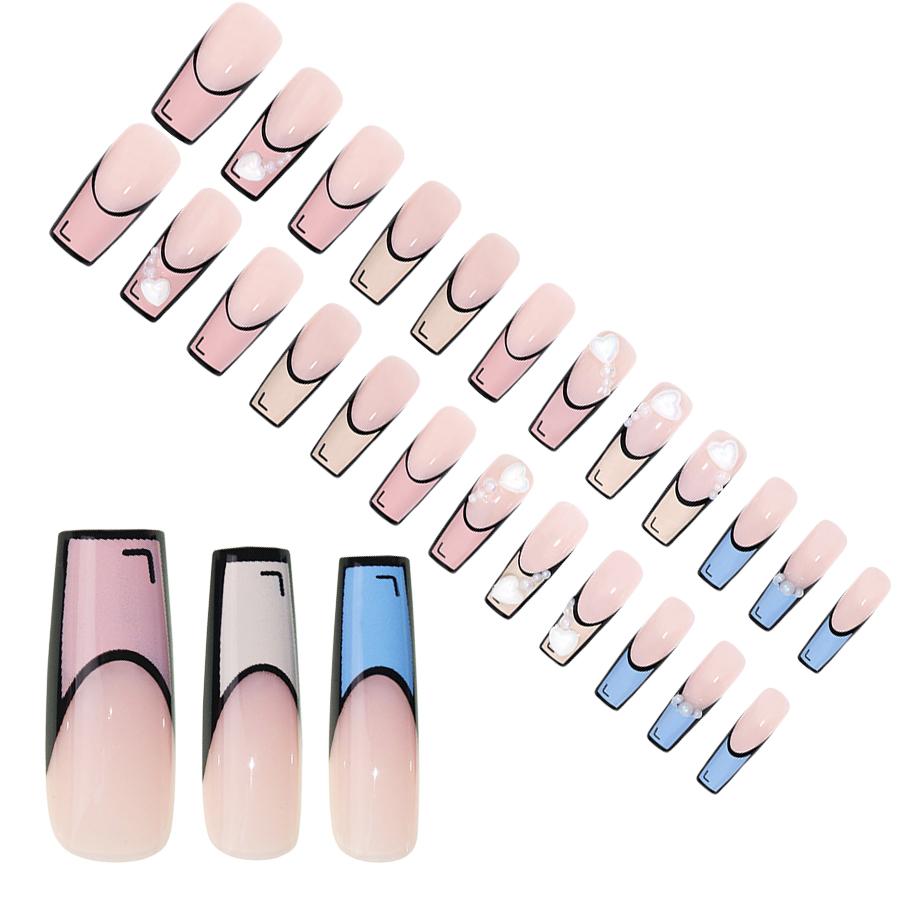 24Pcs Press on Nails Medium Long Beaded Pink Fake Nails Glossy False Nail Tips Y2k French Manicure разноцветный
24Pcs Press on Nails Medium Long Beaded Pink Fake Nails Glossy False Nail Tips Y2k French Manicure разноцветный