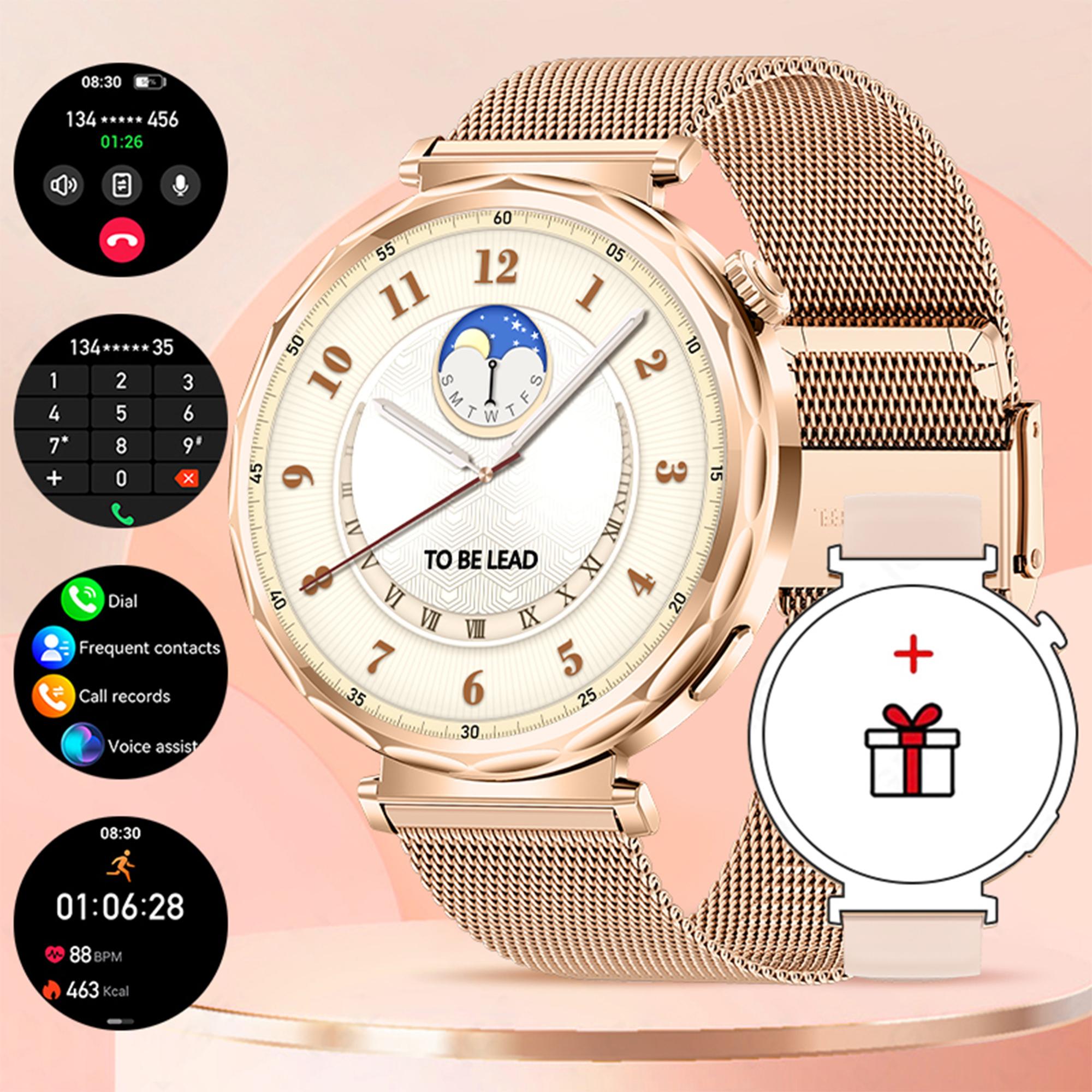 LIGE New Smart Watch Women Full Circle Touch Screen Bluetooth Call Waterproof Sport Activity Fitness Smartwatch Ladies Gift mesh belt золотий
LIGE New Smart Watch Women Full Circle Touch Screen Bluetooth Call Waterproof Sport Activity Fitness Smartwatch Ladies Gift mesh belt золотий