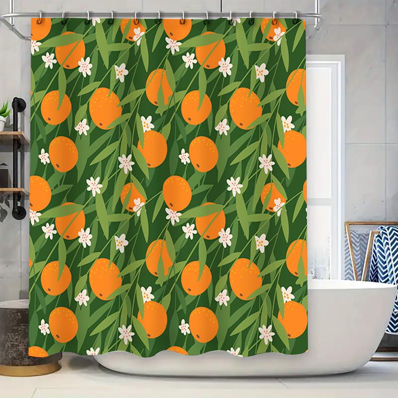 Green Leaves Orange Shower Curtain With White Flower Print Pattern For Bathroom Decor Modern Style Home Decoration Window Coveri W60H190(CM)-1 Pcs
Green Leaves Orange Shower Curtain With White Flower Print Pattern For Bathroom Decor Modern Style Home Decoration Window Coveri W60H190(CM)-1 Pcs
