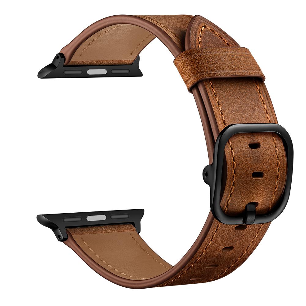 Genuine Leather Watch Band Replacement for Apple Watch Series 10 42mm/9 8 7 41mm/6 5 4 SE SE (2022) SE (2023) 40mm/3 2 1 38mm Light Brown
Genuine Leather Watch Band Replacement for Apple Watch Series 10 42mm/9 8 7 41mm/6 5 4 SE SE (2022) SE (2023) 40mm/3 2 1 38mm Light Brown
