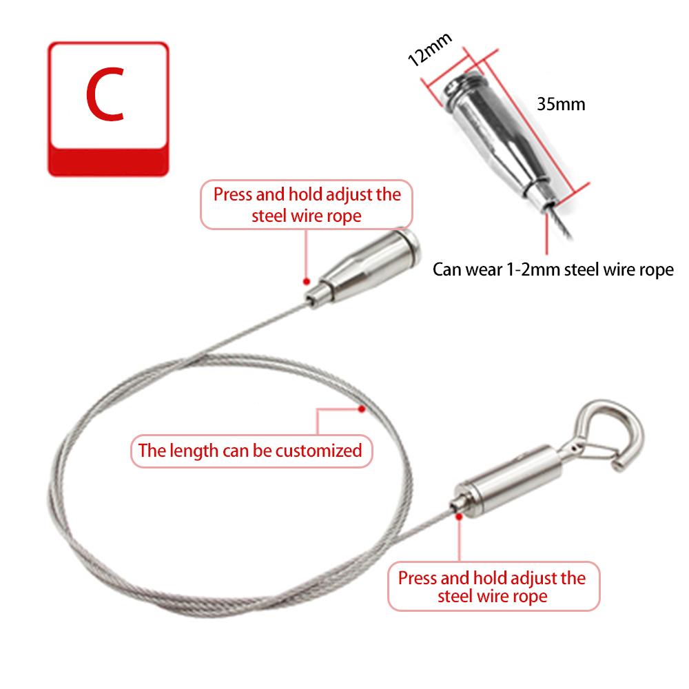 4 шт. 1,5 мм трос пружинный крючок регулируемый подвесной бельевой веревки фиксированный замок ограждения подъемный код подходит для световых панелей 0.5M
4 шт. 1,5 мм трос пружинный крючок регулируемый подвесной бельевой веревки фиксированный замок ограждения подъемный код подходит для световых панелей 0.5M