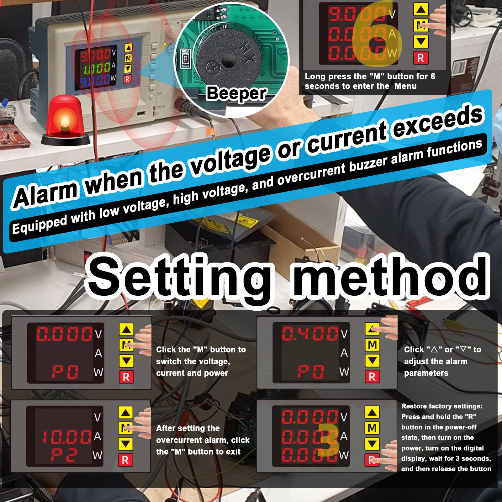 BM730 3in1 Voltage Current Power Meter 4 digit Digital Voltmeter Multifunctional Ammeter with Buzzer Supports Voltage Display color-red різнокольоровий
BM730 3in1 Voltage Current Power Meter 4 digit Digital Voltmeter Multifunctional Ammeter with Buzzer Supports Voltage Display color-red різнокольоровий