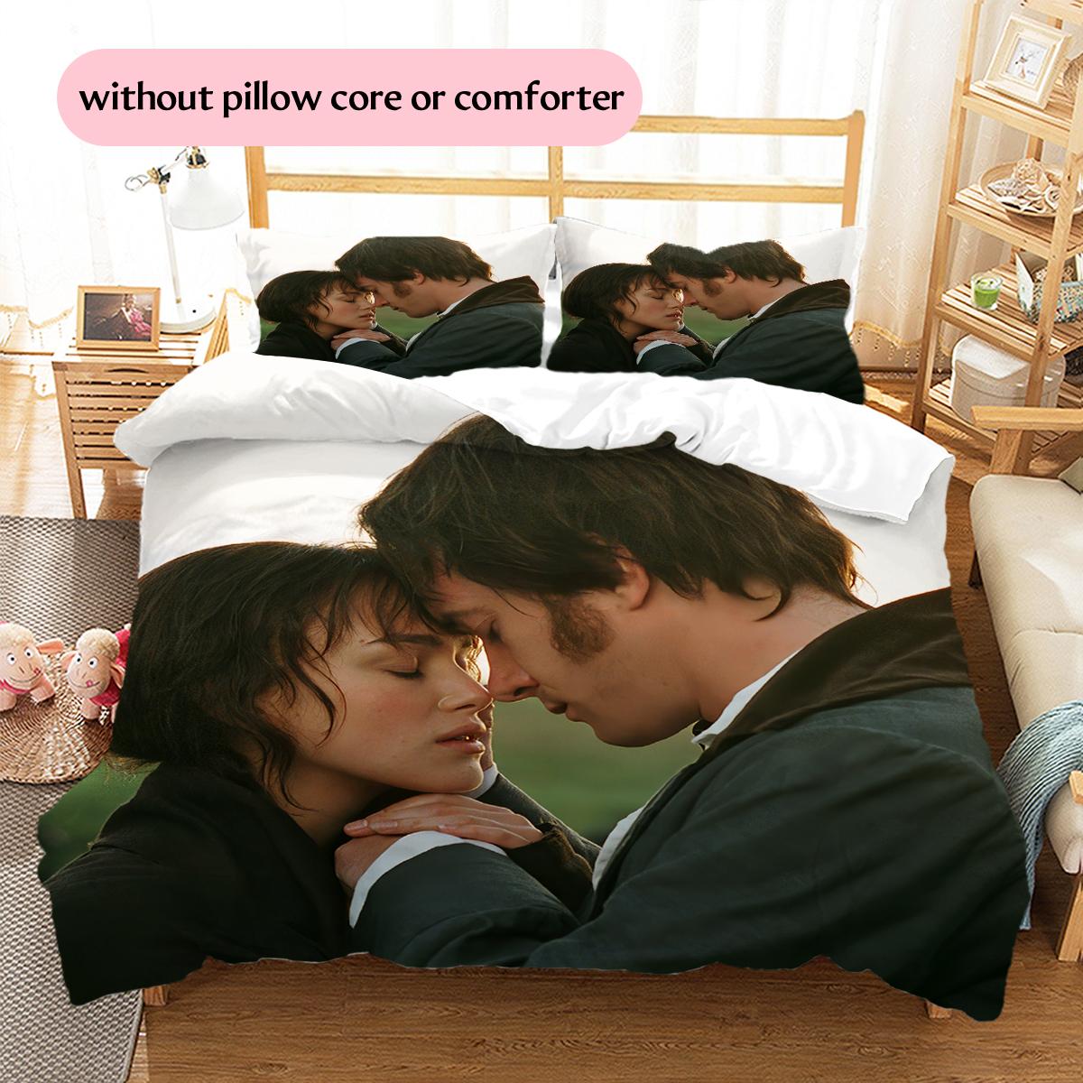 Pride and Prejudice 2005 Pattern Bedding Home Decoration Birthday & Festival Gift (1 * duvet cover + 2 * pillowcase, without core) 135x200cm
Pride and Prejudice 2005 Pattern Bedding Home Decoration Birthday & Festival Gift (1 * duvet cover + 2 * pillowcase, without core) 135x200cm