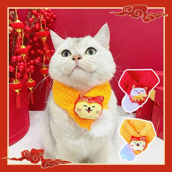Шарф для домашних животных Lucky Cats, кукольная одежда для собак, шерстяная пряжа, вязаная домашняя кошка
Шарф для домашних животных Lucky Cats, кукольная одежда для собак, шерстяная пряжа, вязаная домашняя кошка