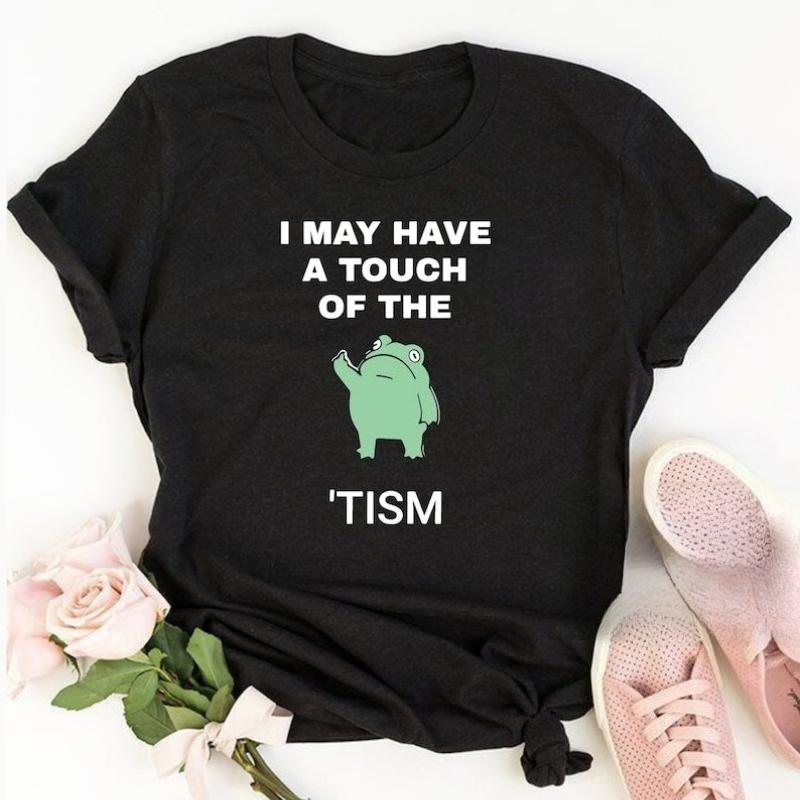 I May Have A Touch of The Tism Funny Autism Premium Cotton TShirt Funny Autism Awareness Frog Shirt Comfortable Short Sleeve S
I May Have A Touch of The Tism Funny Autism Premium Cotton TShirt Funny Autism Awareness Frog Shirt Comfortable Short Sleeve S