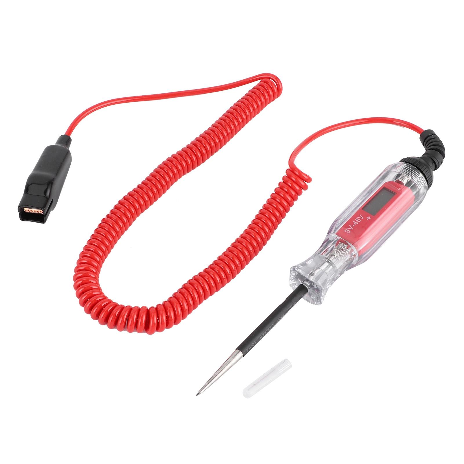 348V Digital Circuit Tester Pen with Stainless Steel Probe for Vehicle Fault Circuit Wiring
348V Digital Circuit Tester Pen with Stainless Steel Probe for Vehicle Fault Circuit Wiring