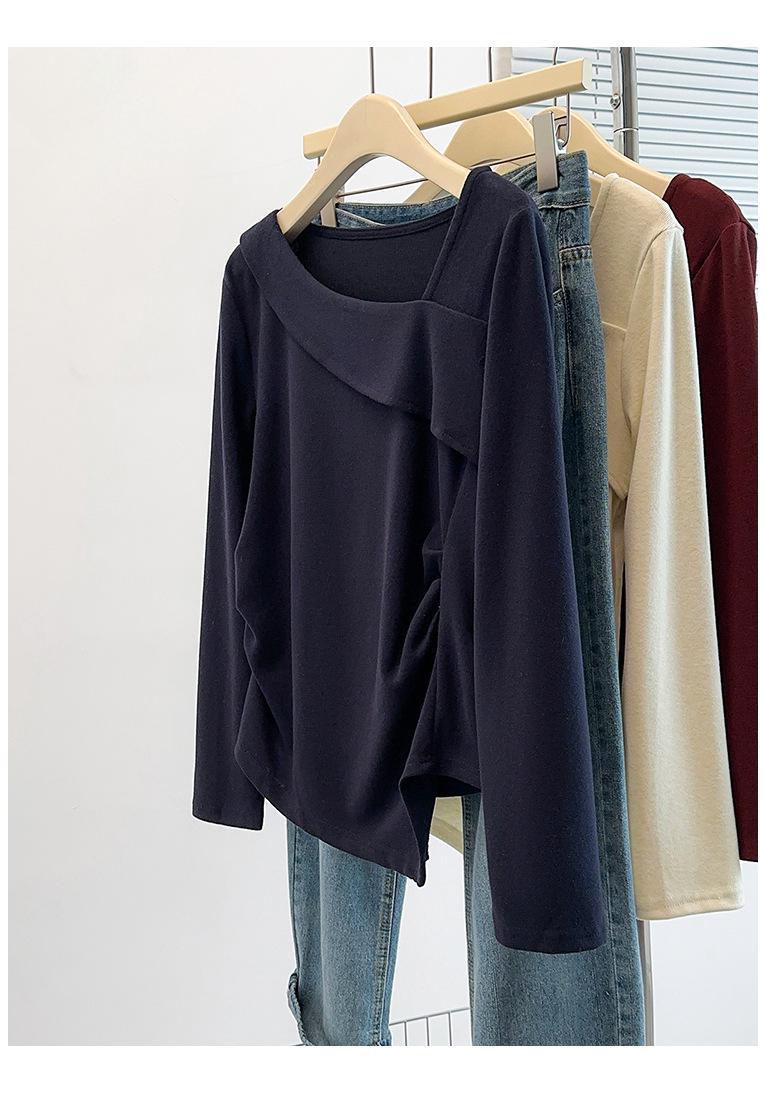 Plus Size Women s Fashionable Asymmetric Neck Long Sleeve T-shirt L королівський синій колір
Plus Size Women s Fashionable Asymmetric Neck Long Sleeve T-shirt L королівський синій колір