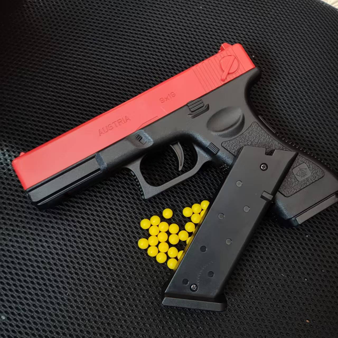 Руководство G17 игрушки пистолет нижний магазин мягкие пули пистолет страйкбол пистолет для мальчиков открытый спорт бластер мальчики подарок
Руководство G17 игрушки пистолет нижний магазин мягкие пули пистолет страйкбол пистолет для мальчиков открытый спорт бластер мальчики подарок