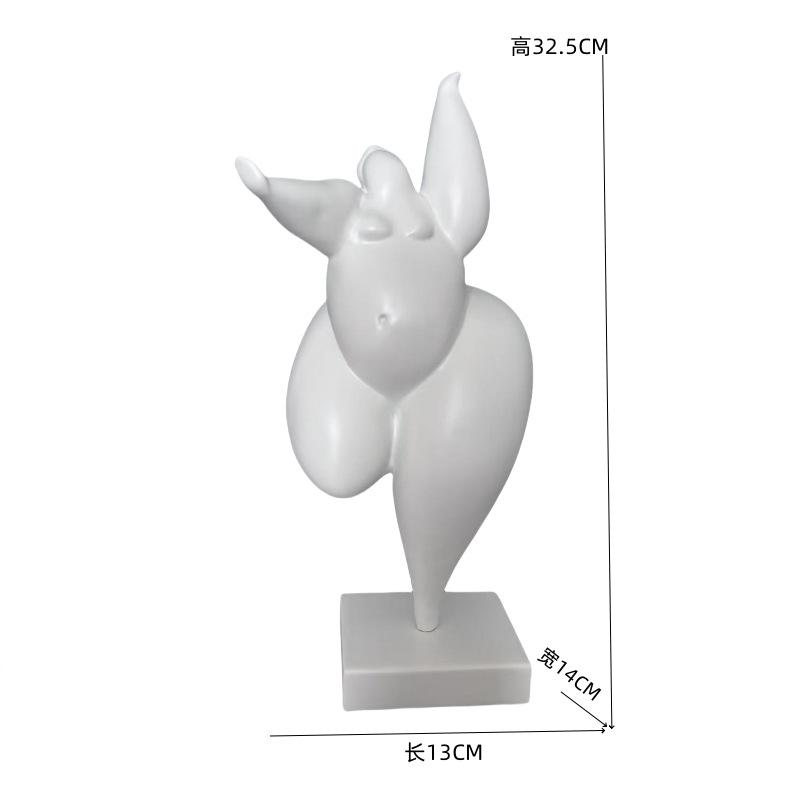 Creative Resin Dancing Figure Sculpture Decoration Black and White Fat Woman Abstract Craft for Room Office Human Body Ornament білий
Creative Resin Dancing Figure Sculpture Decoration Black and White Fat Woman Abstract Craft for Room Office Human Body Ornament білий