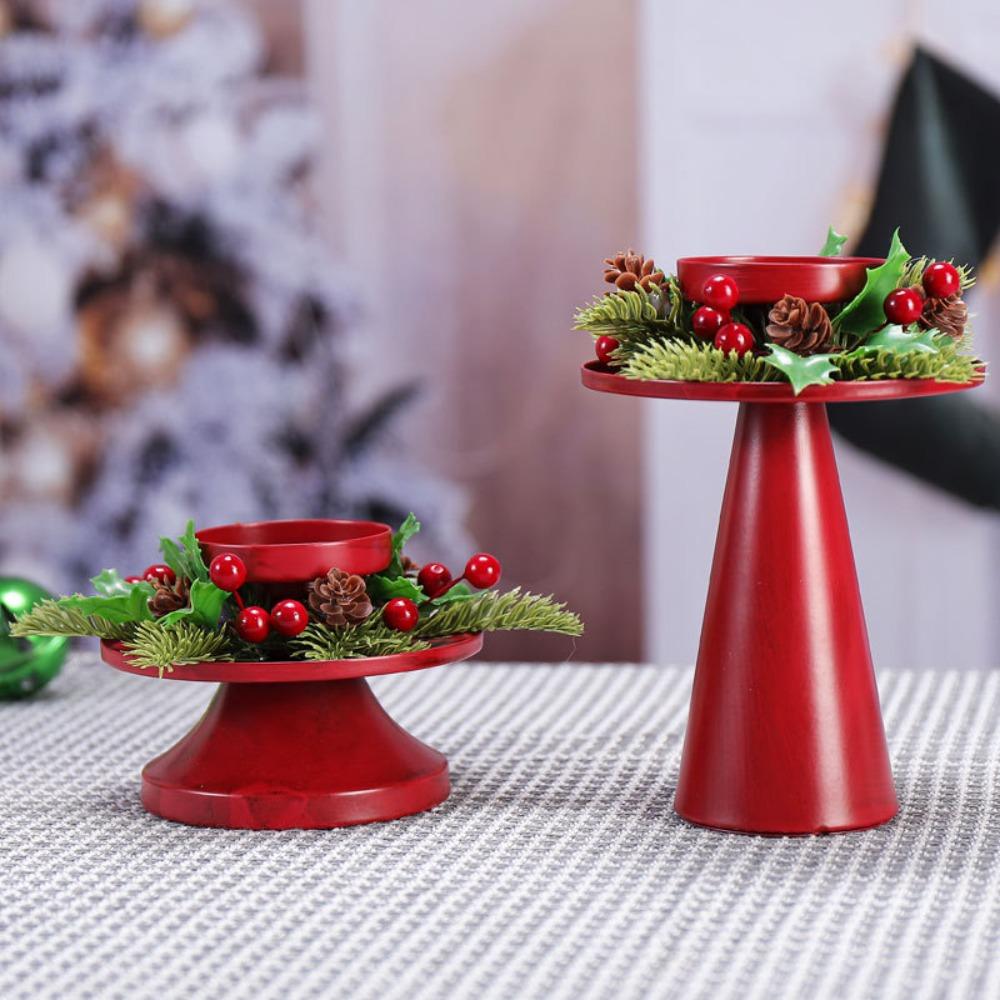 Reusable Candle Holder With Wreath Christmas Desktop Ornament Christmas Candlestick Gift S
Reusable Candle Holder With Wreath Christmas Desktop Ornament Christmas Candlestick Gift S