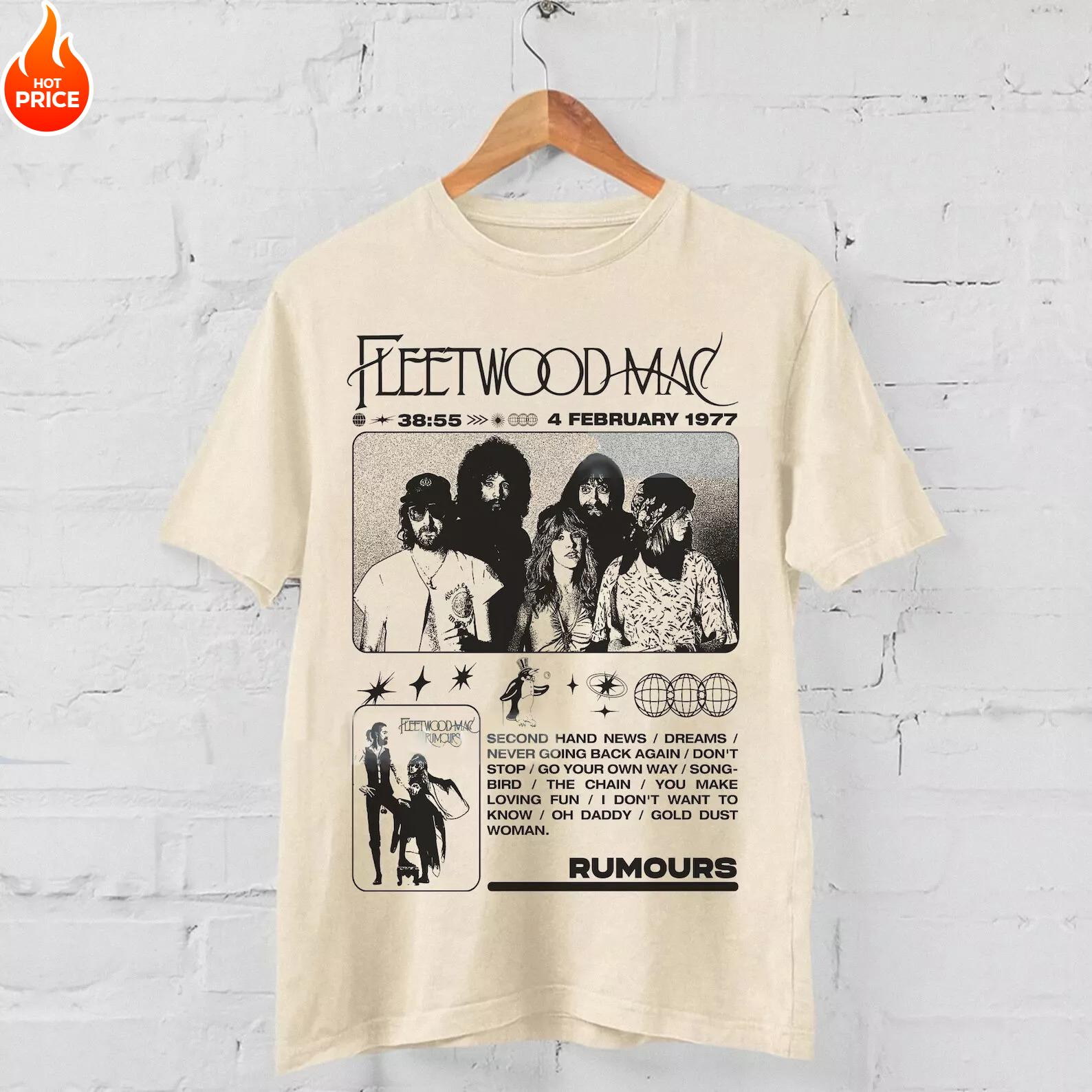 Летняя Новая Мужская Футболка Винтаж 90-х Fleetwood Mac Rumors 1977 Музыкальная Группа Футболка Винтажная Мода Унисекс Топ с Коротким Рукавом - M... S разноцветный
Летняя Новая Мужская Футболка Винтаж 90-х Fleetwood Mac Rumors 1977 Музыкальная Группа Футболка Винтажная Мода Унисекс Топ с Коротким Рукавом - M... S разноцветный
