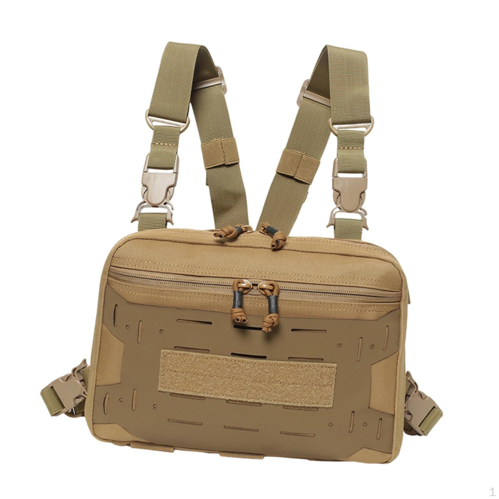 Сумка Chest Rig Сучасний жилет для велоспорту, подорожей, активного відпочинку Mud Color
Сумка Chest Rig Сучасний жилет для велоспорту, подорожей, активного відпочинку Mud Color