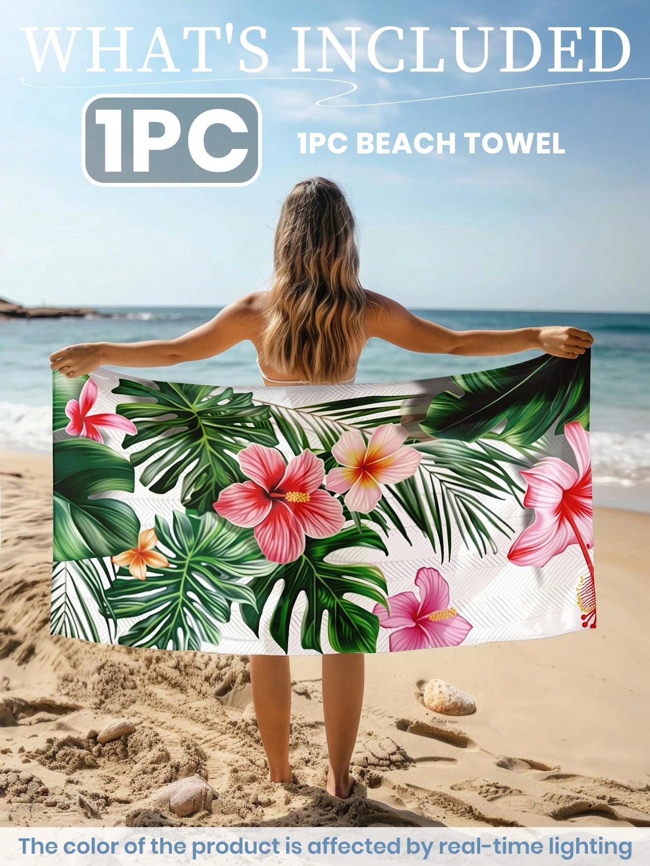 Green tropical floral beach towel-ultra-fine fiber,fast drying,washable, breathable beach, Montessori leaf print bath towel W40*H60(CM)
Green tropical floral beach towel-ultra-fine fiber,fast drying,washable, breathable beach, Montessori leaf print bath towel W40*H60(CM)