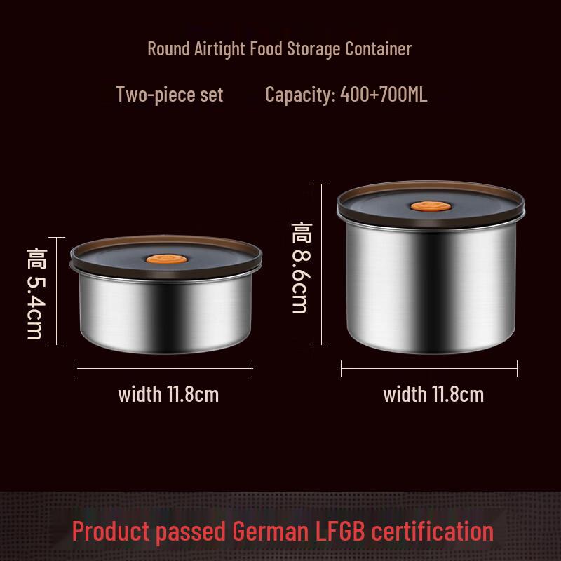 Ru Han 304 Stainless Steel Food Storage Container Set
Ru Han 304 Stainless Steel Food Storage Container Set