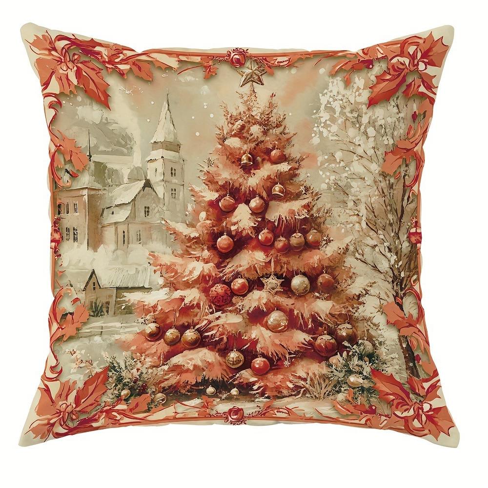 Наволочка для украшения рождественской вечеринки с рисунком Санта-Клауса и банта на рождественскую елку, подходящая для домашней комнаты, наволочка для диванной подушки 40x40cm
Наволочка для украшения рождественской вечеринки с рисунком Санта-Клауса и банта на рождественскую елку, подходящая для домашней комнаты, наволочка для диванной подушки 40x40cm