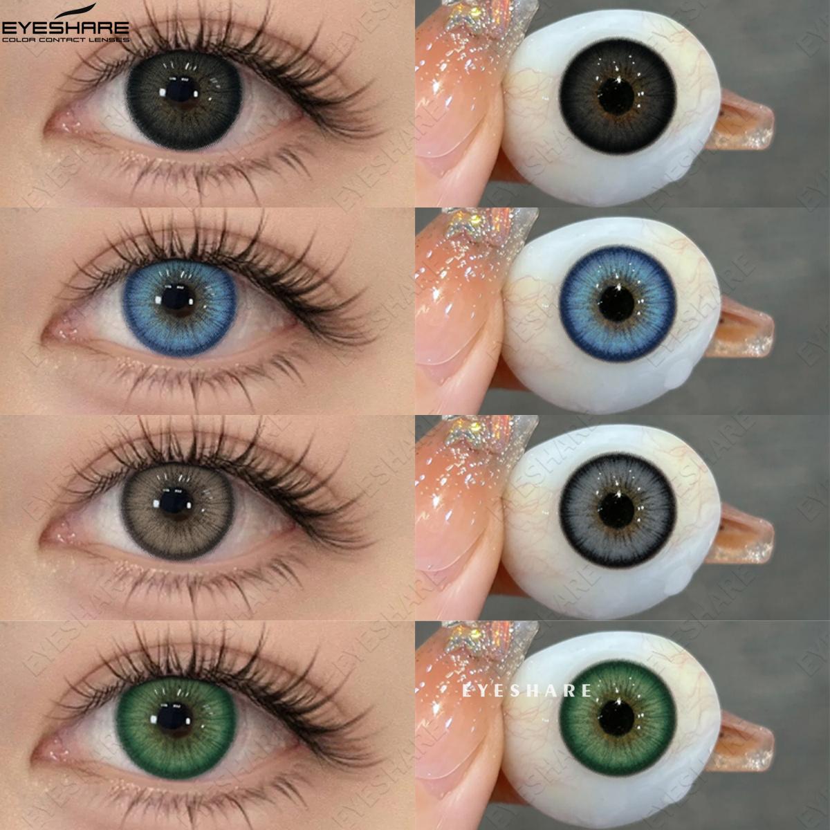 Цветные контактные линзы EYESHARE Последняя модель Черные линзы Фиолетово-серые контактные линзы Зеленые линзы Макияж Коричневые линзы 1 пара 0
Цветные контактные линзы EYESHARE Последняя модель Черные линзы Фиолетово-серые контактные линзы Зеленые линзы Макияж Коричневые линзы 1 пара 0