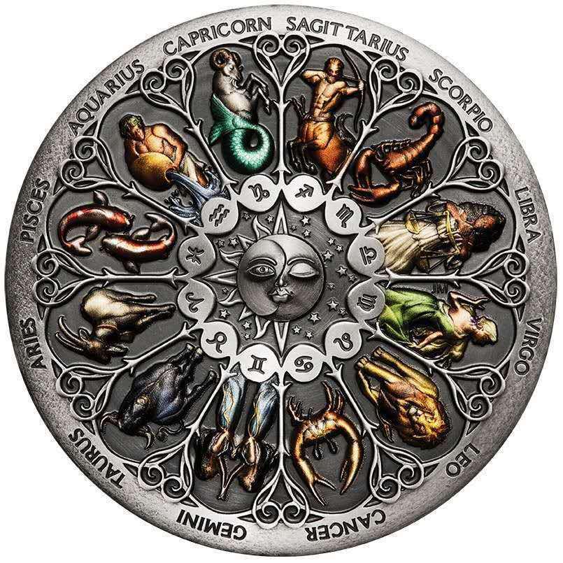 Antique Silver-Plated Zodiac Collector Coin: 12 Constellations Badge and Challenge Medal серебряный
Antique Silver-Plated Zodiac Collector Coin: 12 Constellations Badge and Challenge Medal серебряный