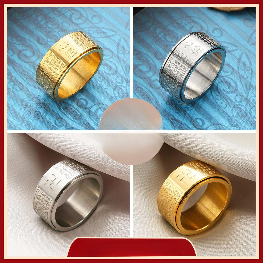 Мужское цветное вращающееся кольцо из титановой стали
Мужское цветное вращающееся кольцо из титановой стали