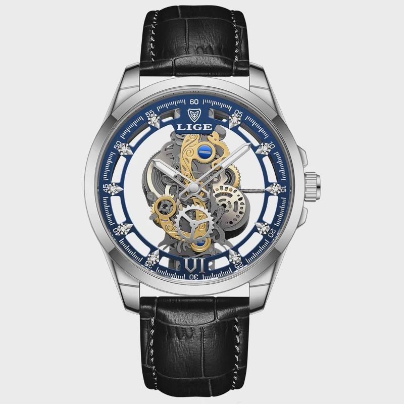 Men Watch Skeleton Quartz Wristwatch Gold Skeleton Retro Man Watch Top Brand Luxury Clock Mens Watches чорний/синій
Men Watch Skeleton Quartz Wristwatch Gold Skeleton Retro Man Watch Top Brand Luxury Clock Mens Watches чорний/синій