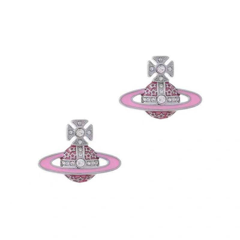 Сережки-гвоздики Сатурн з рожевою емаллю від Імператриці-вдови - Розкішний, Мінімалістичний дизайн планети біле золото кольору
Сережки-гвоздики Сатурн з рожевою емаллю від Імператриці-вдови - Розкішний, Мінімалістичний дизайн планети біле золото кольору