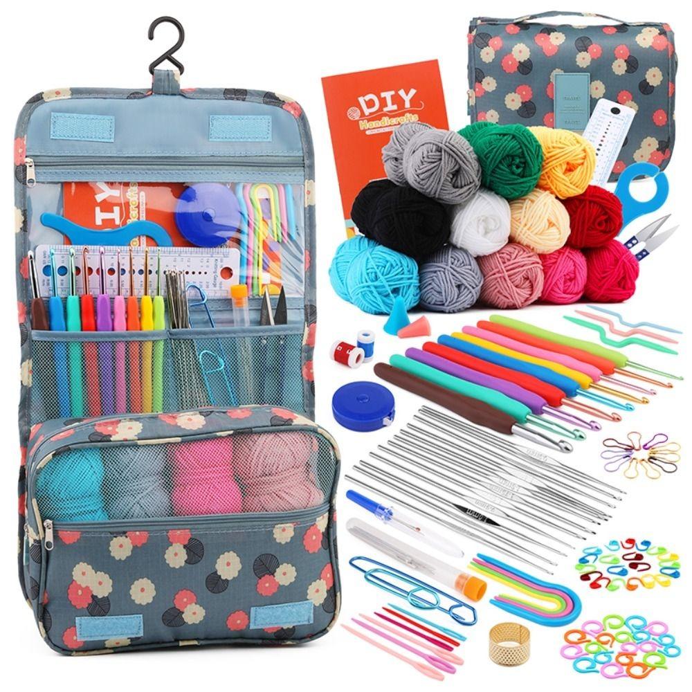 130PCS Portable Beginner Crocheting Kit Professional Hand DIY Knitting Tools For Adults Children
130PCS Portable Beginner Crocheting Kit Professional Hand DIY Knitting Tools For Adults Children