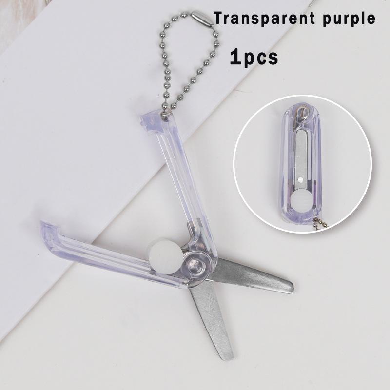 1pcs Transparent Mini Scissors, Retractable Folding Portable Scissors, Student Hand-made Paper Scissors
1pcs Transparent Mini Scissors, Retractable Folding Portable Scissors, Student Hand-made Paper Scissors