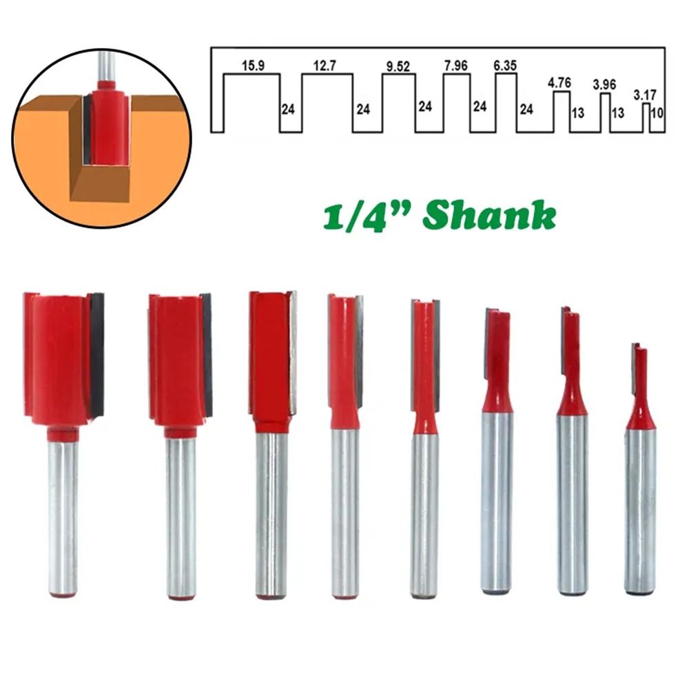 Cutter Tool Milling Cutter 1/4 Shank 6.35mm Drill Bit Carving Trimming Router Bit Woodworking 1/4x1/4
Cutter Tool Milling Cutter 1/4 Shank 6.35mm Drill Bit Carving Trimming Router Bit Woodworking 1/4x1/4