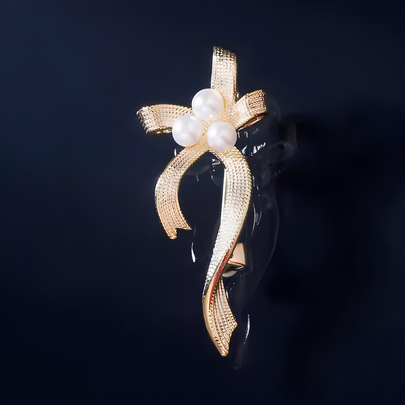 Ribbon Pearl Brooch, High-end Women s Light Luxury, Versatile, Unique Brooch, Niche Design, Anti-glare Clasp Pin золотий
Ribbon Pearl Brooch, High-end Women s Light Luxury, Versatile, Unique Brooch, Niche Design, Anti-glare Clasp Pin золотий