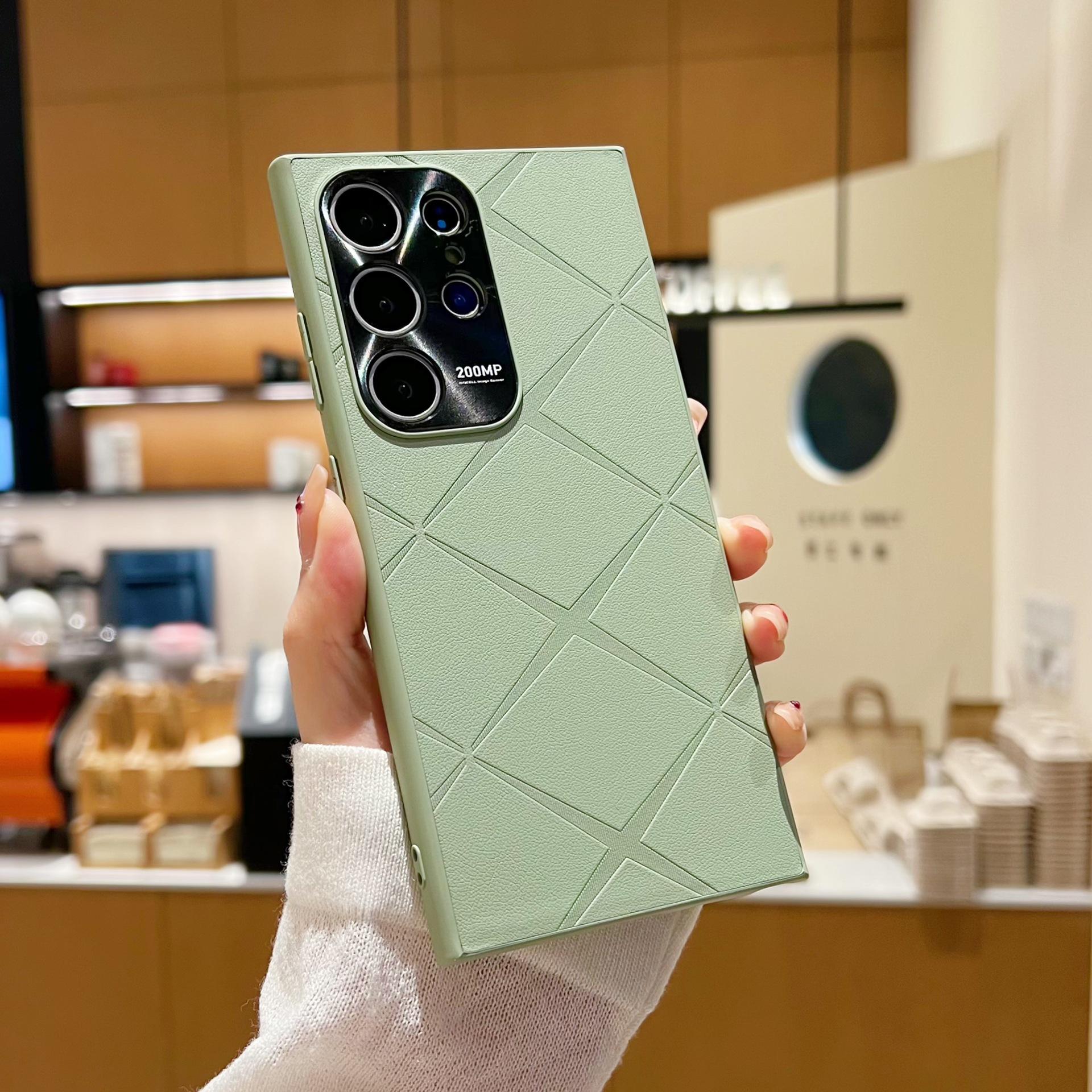 Suitable for Samsung S24ultra Diamond-patterned Leather Phone Case S23+ Shockproof S22 with Metal Lens Ring Protective Case S22 зелений
Suitable for Samsung S24ultra Diamond-patterned Leather Phone Case S23+ Shockproof S22 with Metal Lens Ring Protective Case S22 зелений