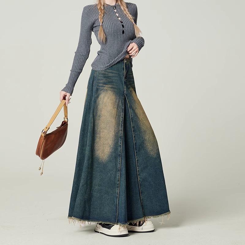 American Retro High Waist Denim Fishtail Midi Skirt - Slimming A-line, Spring Fashion for Women Medium
American Retro High Waist Denim Fishtail Midi Skirt - Slimming A-line, Spring Fashion for Women Medium