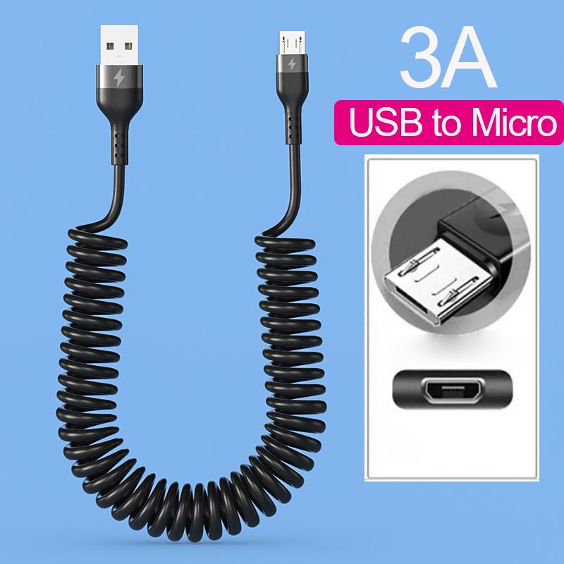 66W 5A USB Type C кабель для передачи данных 3A Micro USB пружинный телескопический кабель для быстрой зарядки для Sumsung Xiaomi POCO Huawei Honor LG Micro чёрный
66W 5A USB Type C кабель для передачи данных 3A Micro USB пружинный телескопический кабель для быстрой зарядки для Sumsung Xiaomi POCO Huawei Honor LG Micro чёрный