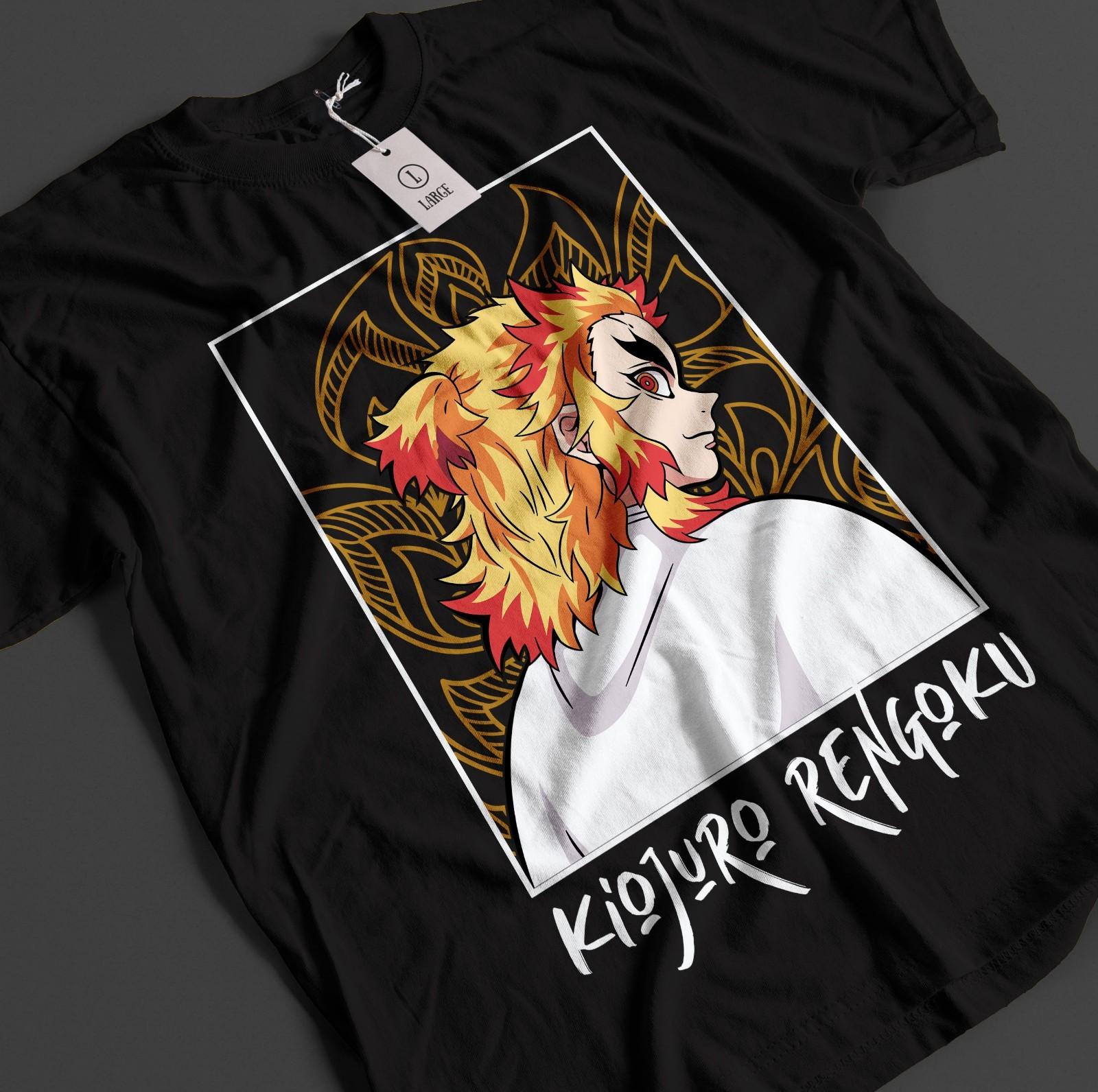 Demon Slayer Shirt Rengoku Kyojuro T-Shirt Mens Womens Tees Top Tanjiro KNY Anime Akaza Top Muzan Tee XL
Demon Slayer Shirt Rengoku Kyojuro T-Shirt Mens Womens Tees Top Tanjiro KNY Anime Akaza Top Muzan Tee XL