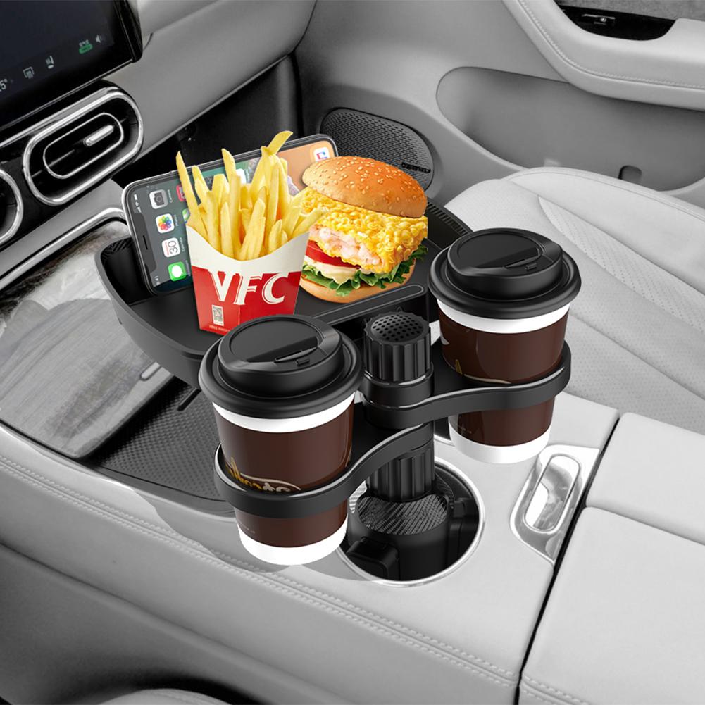 Multifunctional Car Cup Holder Tray 360° Rotating Adjustable Car Cup Holder Expander Adapter Car Tray Table for Snack Bottle Cup
Multifunctional Car Cup Holder Tray 360° Rotating Adjustable Car Cup Holder Expander Adapter Car Tray Table for Snack Bottle Cup