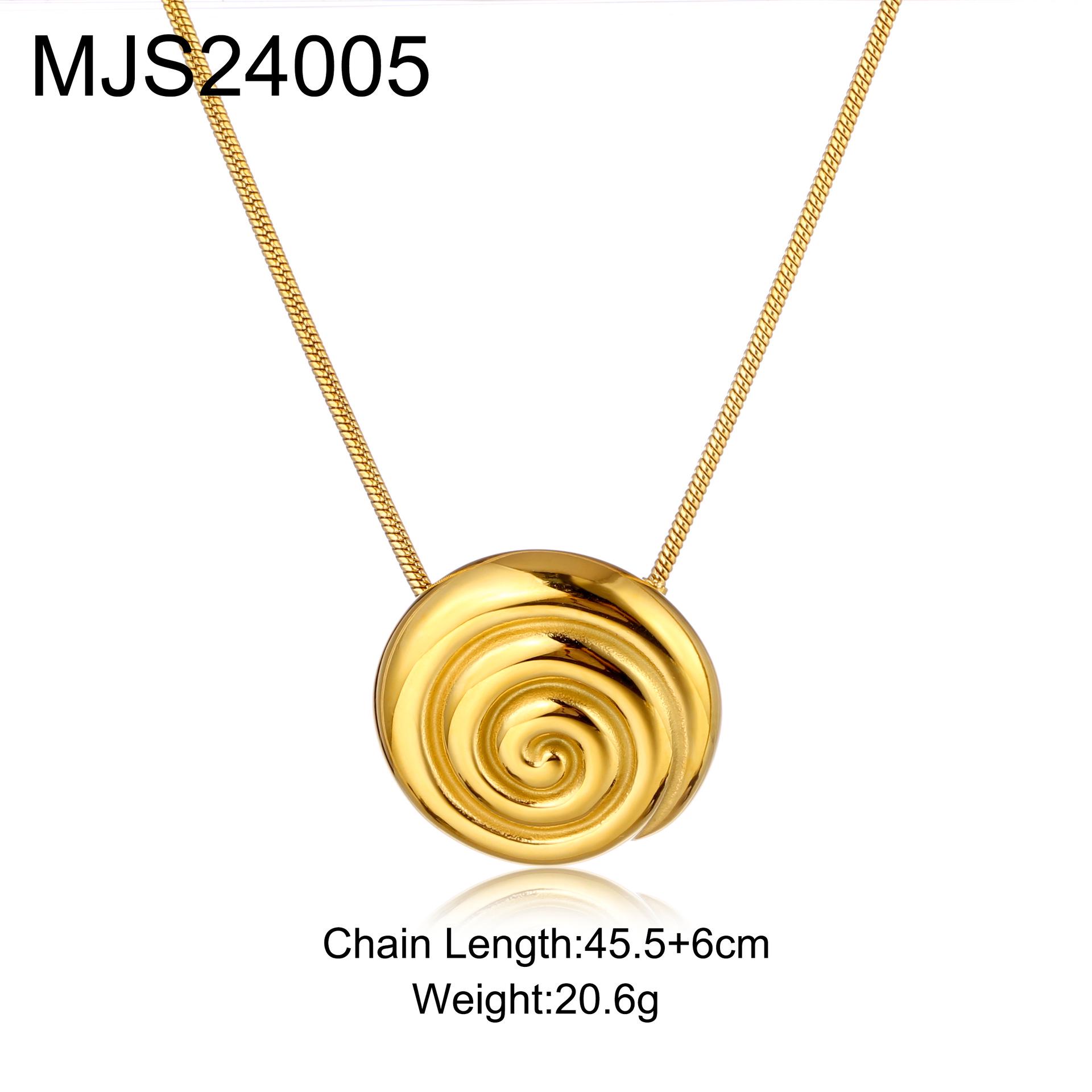 Retro European & American Fashion Seashell Necklace & Earring Set 100% Titanium Steel
Retro European & American Fashion Seashell Necklace & Earring Set 100% Titanium Steel
