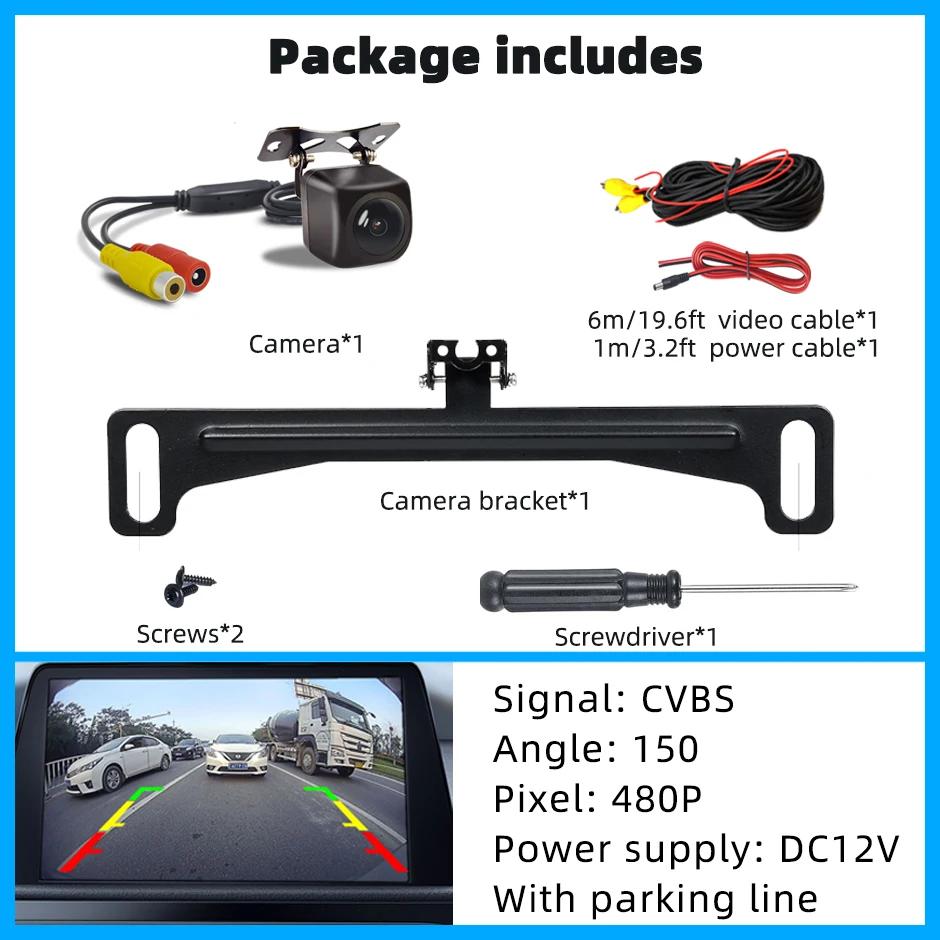 American Rear View License Plate Backup Camera Bracket-Mounted, Reverse Cam Night Vision Parking Assistance CVBS or AHD for Car
American Rear View License Plate Backup Camera Bracket-Mounted, Reverse Cam Night Vision Parking Assistance CVBS or AHD for Car
