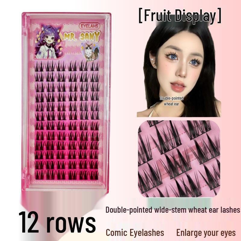 12-Row Tmall Genie Double-Pointed K8 False Eyelashes with Small Flower Roll, Ideal for Comic Eyes and European/American Styles, Soft for Beginners Double-Pointed Wheat Ear 12 Rows чорний
12-Row Tmall Genie Double-Pointed K8 False Eyelashes with Small Flower Roll, Ideal for Comic Eyes and European/American Styles, Soft for Beginners Double-Pointed Wheat Ear 12 Rows чорний