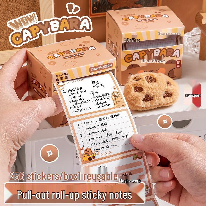 Kaba Bear Capybara Fully Adhesive Sticky Notes for Students - Error Notes & Memos
Kaba Bear Capybara Fully Adhesive Sticky Notes for Students - Error Notes & Memos