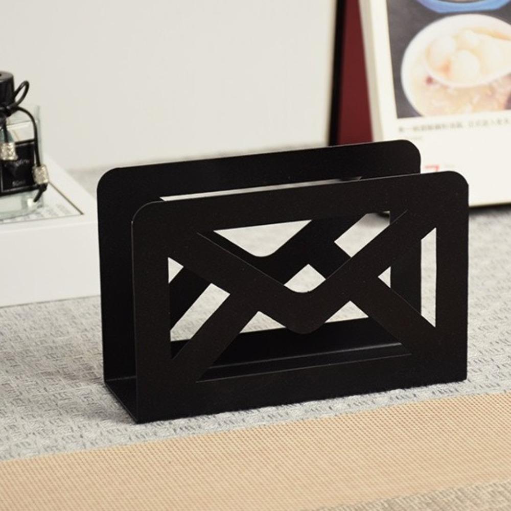 Envelope Design Metal Tissue Holder Iron Paper Holder Tissue Storage Box Office чорний
Envelope Design Metal Tissue Holder Iron Paper Holder Tissue Storage Box Office чорний