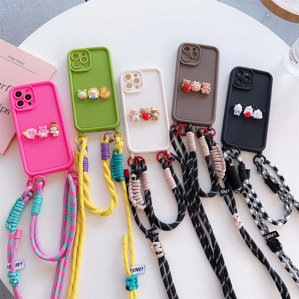 Crossbody Wrist Strap Cartoon Phone Case for IPhone 16 15 14 Plus 13 12 11 Pro Max XS X XR Shockproof Protective Soft Cover iPhone 11
Crossbody Wrist Strap Cartoon Phone Case for IPhone 16 15 14 Plus 13 12 11 Pro Max XS X XR Shockproof Protective Soft Cover iPhone 11