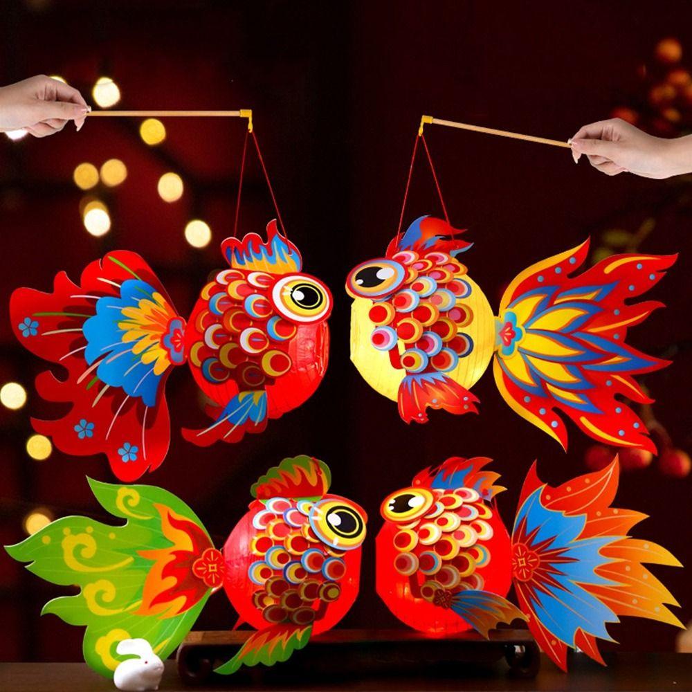 Handmade Fish Middle Autumn Festival Lantern Paper Handheld Lantern Cultural Events Style A
Handmade Fish Middle Autumn Festival Lantern Paper Handheld Lantern Cultural Events Style A