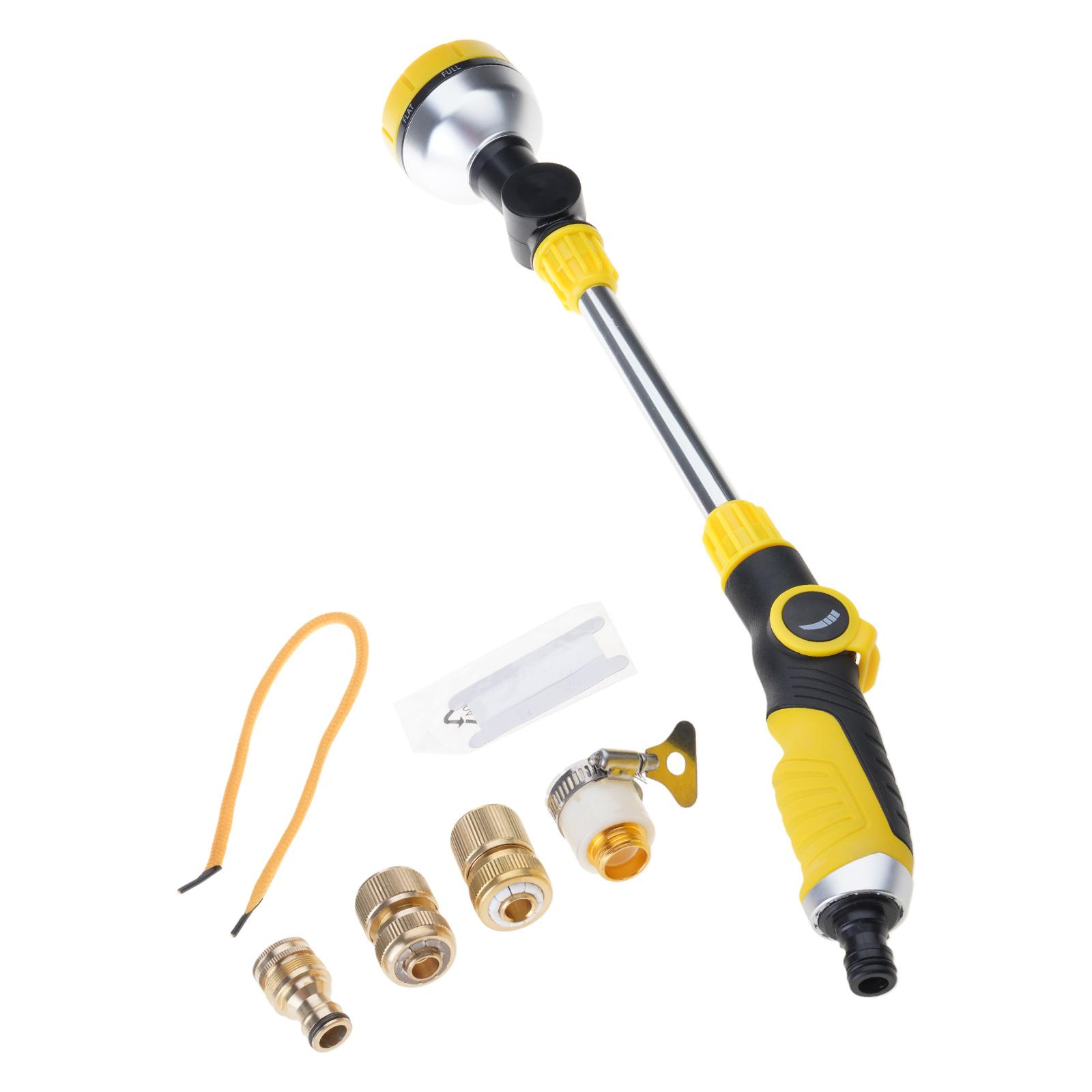 Garden Hose Wand with 8 Adjustable Spray Patterns and Convenient 5 Adapters for Watering Plant and Outdoor Cleaning
Garden Hose Wand with 8 Adjustable Spray Patterns and Convenient 5 Adapters for Watering Plant and Outdoor Cleaning