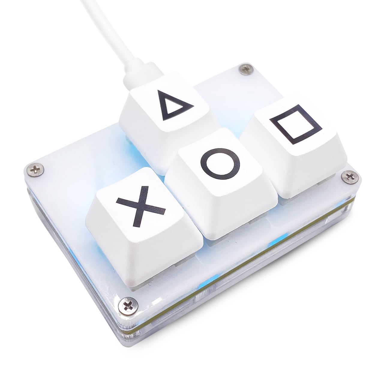 BTXETUEL Міні-клавіатура WASD Клавіші зі стрілками Keycap Клавіатура Одноручна механічна ігрова клавіатура Програмована індивідуальна клавіатура для роботи та ігор 4 клавіші білий
BTXETUEL Міні-клавіатура WASD Клавіші зі стрілками Keycap Клавіатура Одноручна механічна ігрова клавіатура Програмована індивідуальна клавіатура для роботи та ігор 4 клавіші білий