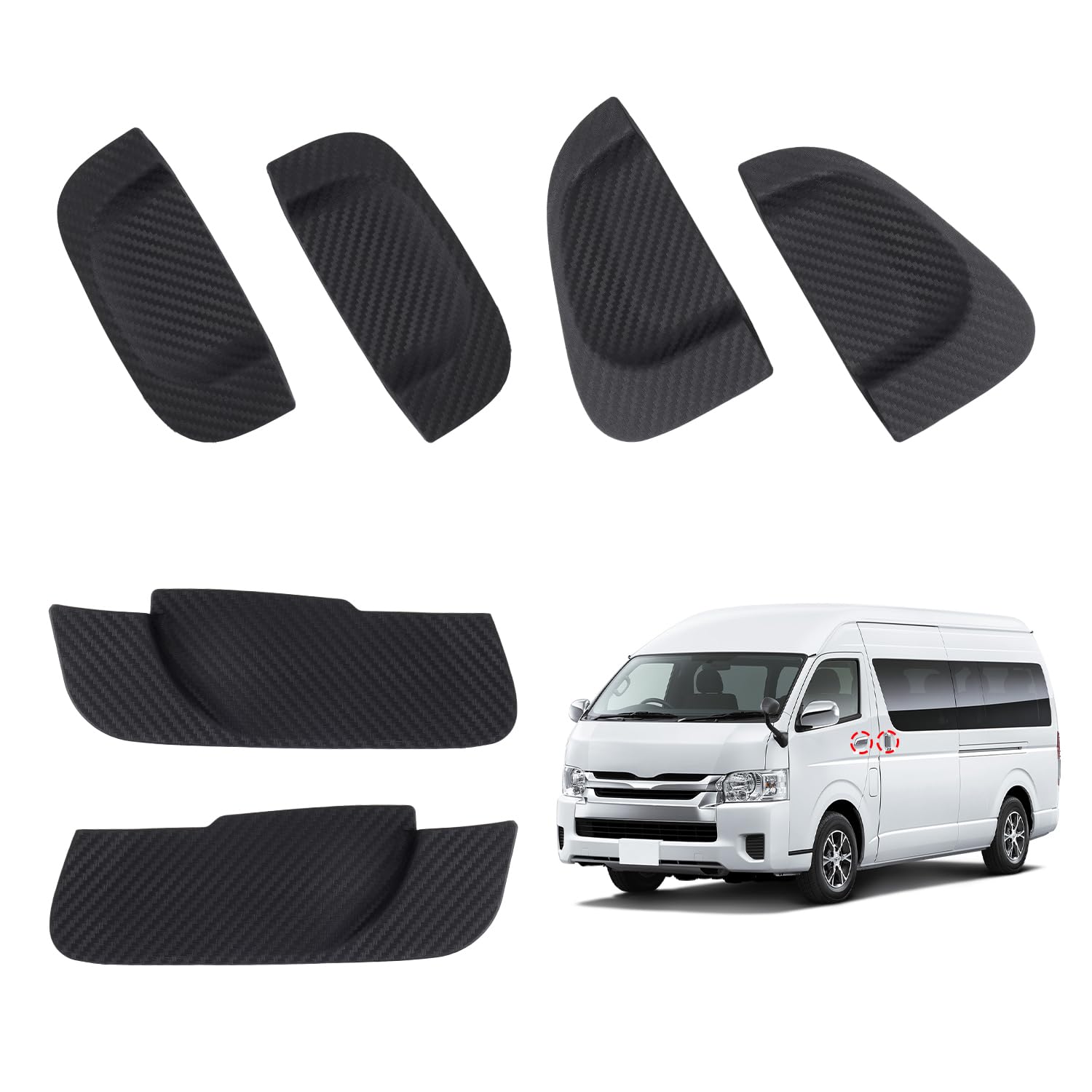 AUTO SPEC Door Handle Protectors for Toyota Hiace 200 Series Door Knob Undercovers and Standard and Wide Door Parts Exterior Door Scratch Scratch
AUTO SPEC Door Handle Protectors for Toyota Hiace 200 Series Door Knob Undercovers and Standard and Wide Door Parts Exterior Door Scratch Scratch