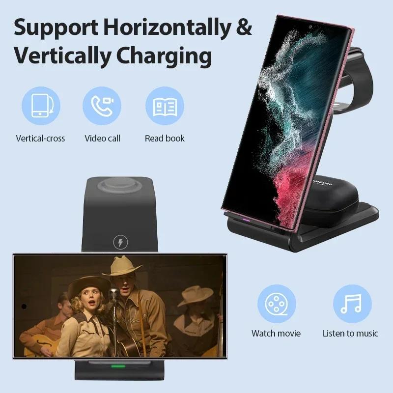 3 в 1 беспроводная зарядная подставка настольная для Samsung Fold 4 3 S22 Untra Galaxy Watch 5 4 3 Active Buds быстрая зарядная док-станция
3 в 1 беспроводная зарядная подставка настольная для Samsung Fold 4 3 S22 Untra Galaxy Watch 5 4 3 Active Buds быстрая зарядная док-станция