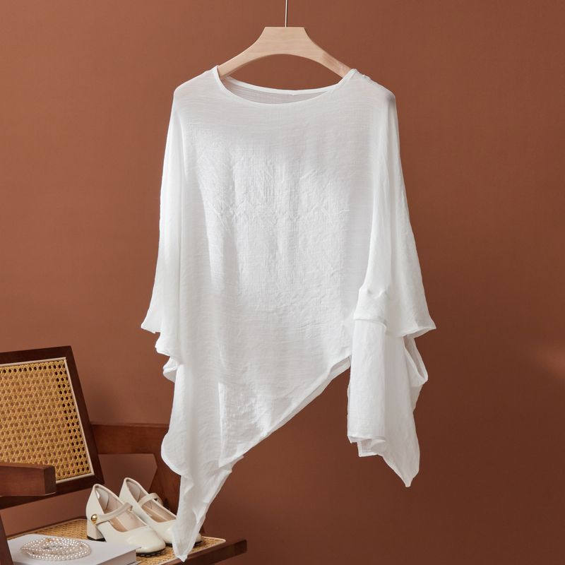 Sun Protective Blouse Women s Top Loose Casual Plus Size Chubby Girl Summer Thin Breathable Jacket Pullover Silk Linen Air Conditioning Shirt White blouse One size
Sun Protective Blouse Women s Top Loose Casual Plus Size Chubby Girl Summer Thin Breathable Jacket Pullover Silk Linen Air Conditioning Shirt White blouse One size