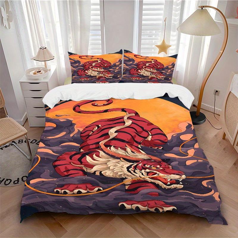 3pcs Tiger Moon Soft Comfortable Bedding set, For Bedroom, Guest Room And Dorm, All - Season Use, High-Definition Printing105 135x200cm
3pcs Tiger Moon Soft Comfortable Bedding set, For Bedroom, Guest Room And Dorm, All - Season Use, High-Definition Printing105 135x200cm
