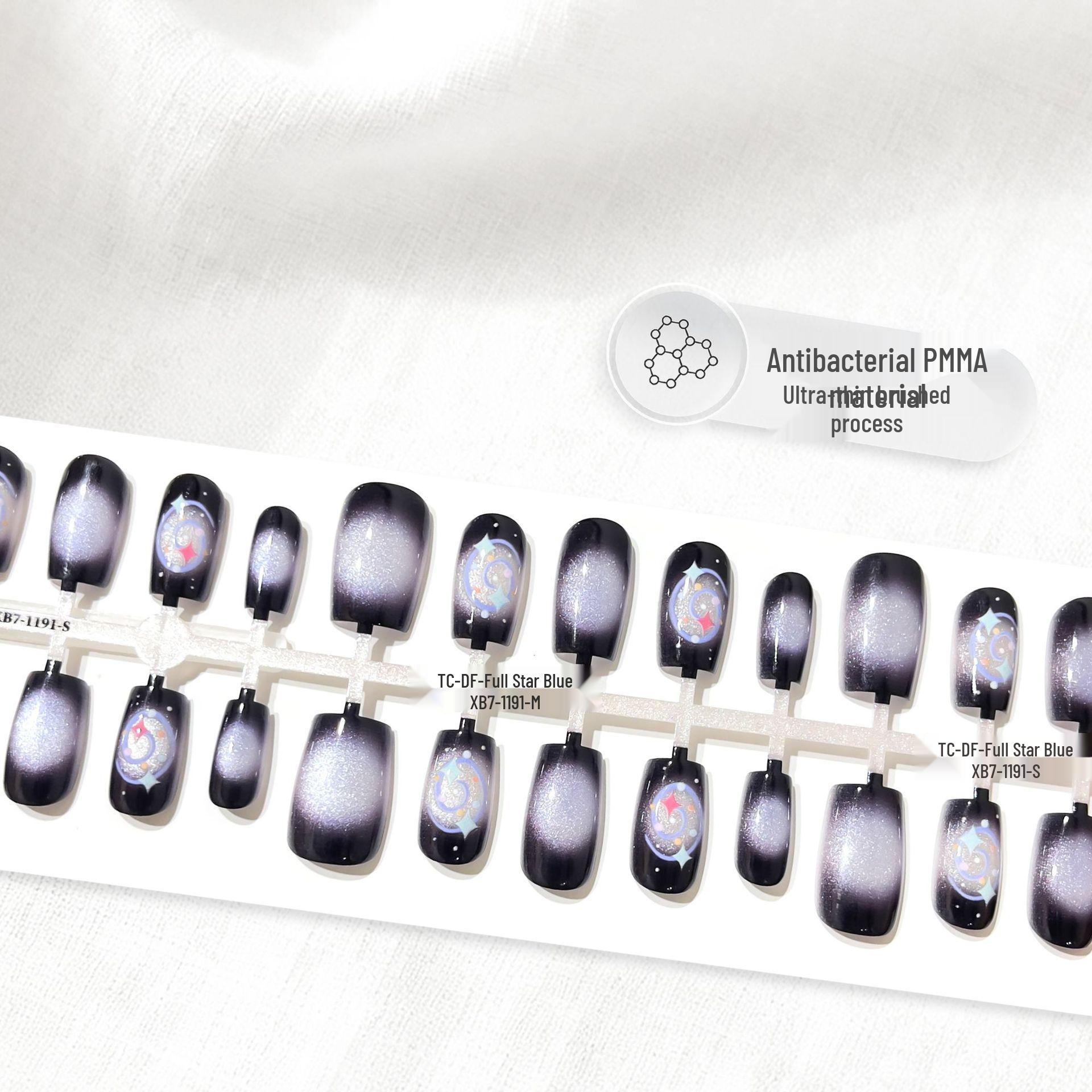 Starry Sky Removable Cat Eye Nail Stickers - Semi-Finished Wearable Pieces
Starry Sky Removable Cat Eye Nail Stickers - Semi-Finished Wearable Pieces