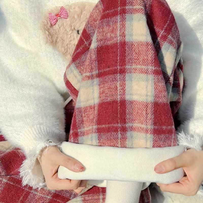 High-Waisted Coffee Wool-Blend Plaid Pants for Women - Thick, Warm, Straight-Leg, Casual, Outdoor Wear for Autumn and Winter Medium
High-Waisted Coffee Wool-Blend Plaid Pants for Women - Thick, Warm, Straight-Leg, Casual, Outdoor Wear for Autumn and Winter Medium